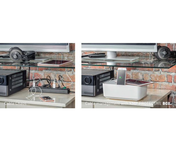 KMP Organizer na kable z ładowarką 3xUSB i listwą zasilającą KMP - 1442808 - zdjęcie 3